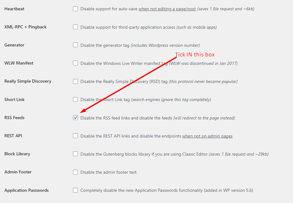 Disable Everything Setting