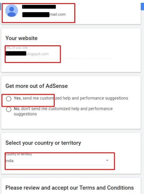 how to apply for blogger adsense account